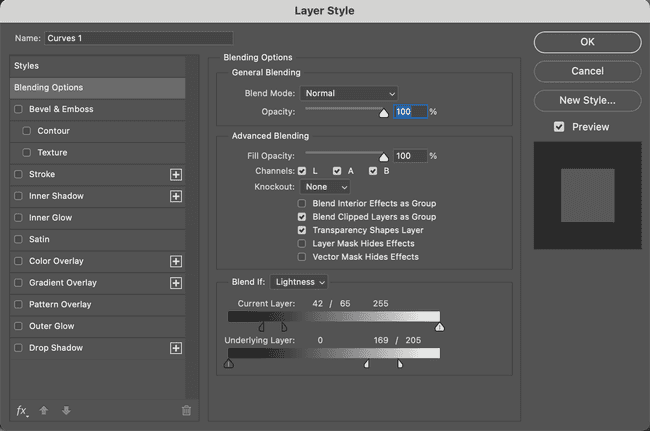 Blending Options