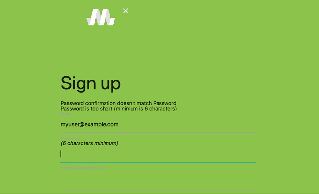 Signup Example